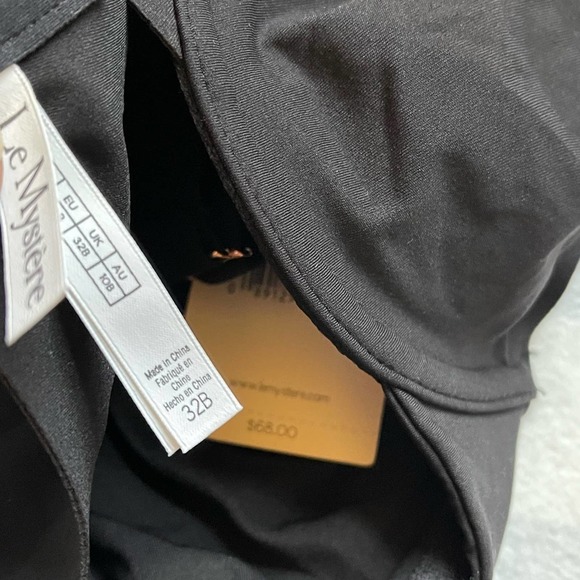 Le Mystere Smooth Shape Underwire Free Bra Black Women's Size 32B NWT - Picture 10 of 10